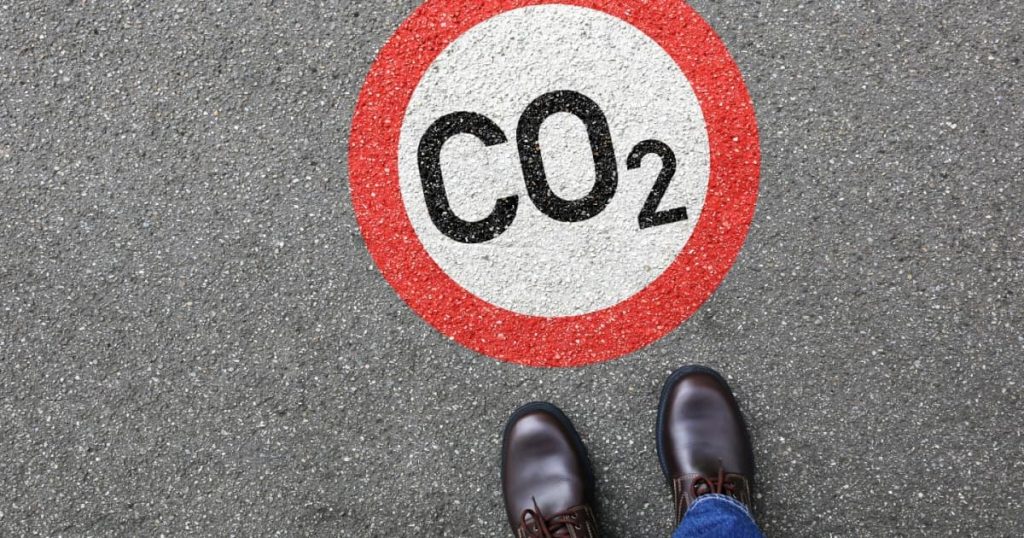 Un logo interdisant le CO2