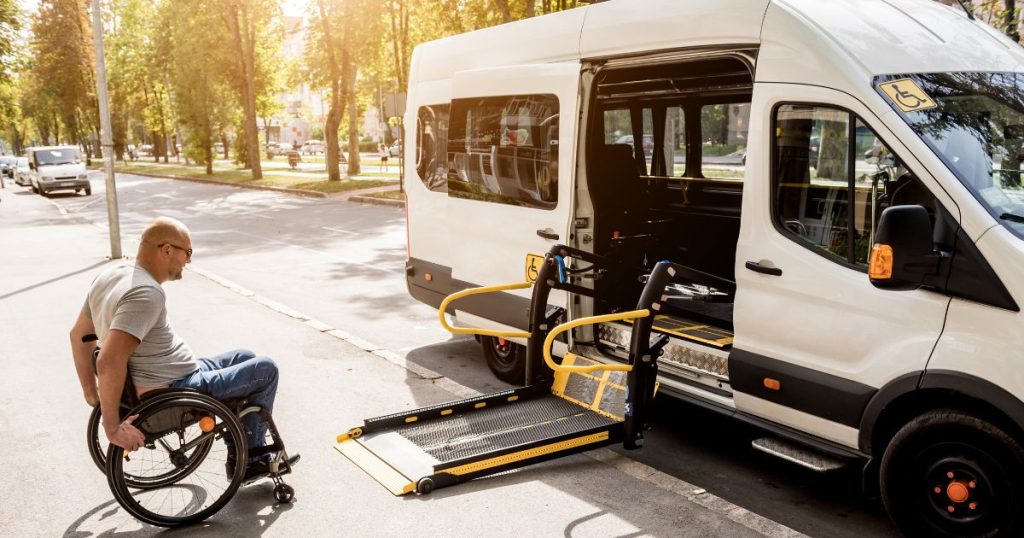 Niet dringend transport van rolstoelpatiënt